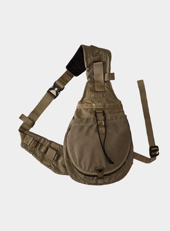 Сумка C.P. Company Nylon B Crossbody Mesh Walnut