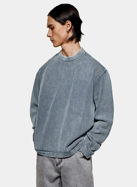 Лонгслив MKI MIYUKI ZOKU Pigment Grey Loose Gauge L/S