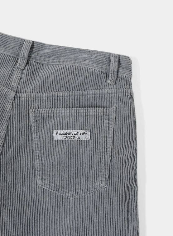 Шорты thisisneverthat Overdyed Corduroy Short Grey