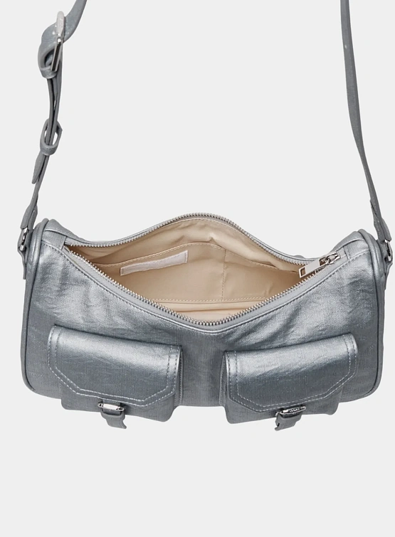 Женская сумка STAND OIL Joey Bag Mini Denim Silver