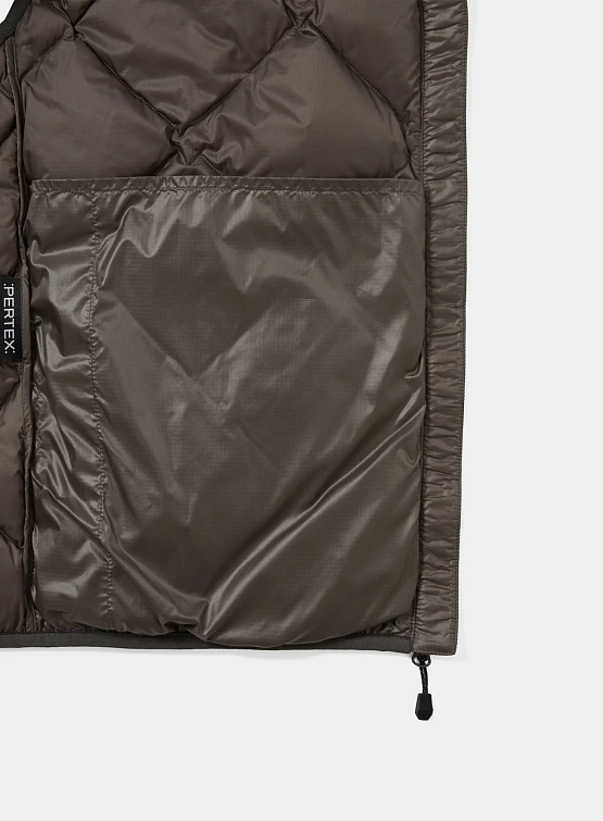 Жилет thisisneverthat Pertex Light Down Vest Brown