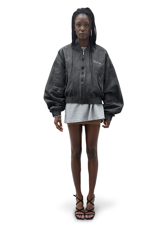 Бомбер MADFRENZY Oversized Black