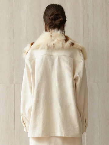 Шарф-воротник EPINGLER Collar Neck Cape Fur Spotted