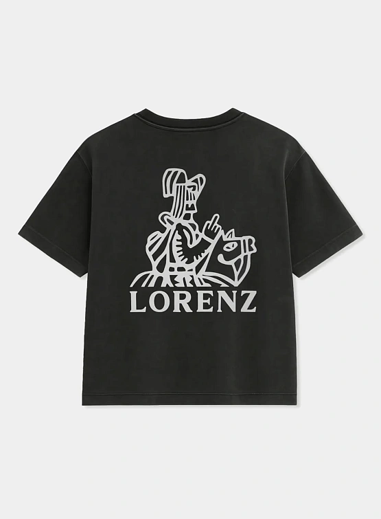 Футболка lorenz Salute T-Shirt Washed Black