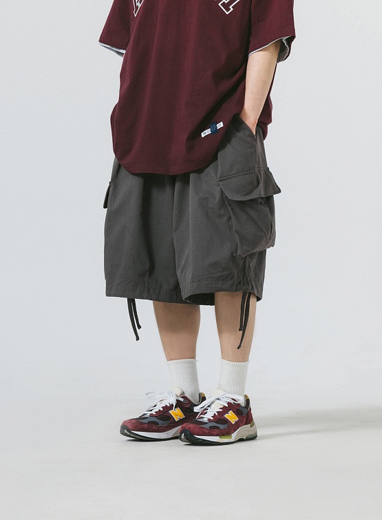 Шорты ANGLAN Oblique Cargo Half Pants Grey