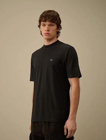 Футболка C.P. Company Crepe Jersey Logo Black