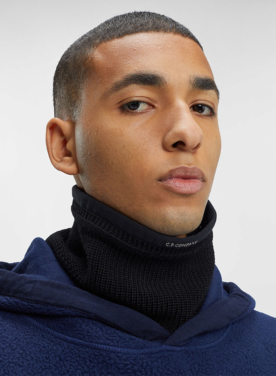 Шарф C.P. Company Extra Fine Merino Wool Snood Black