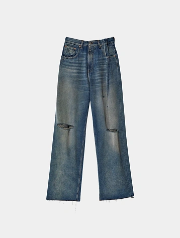 Женские джинсы MM6 Maison Margiela Pockets Grey Blue