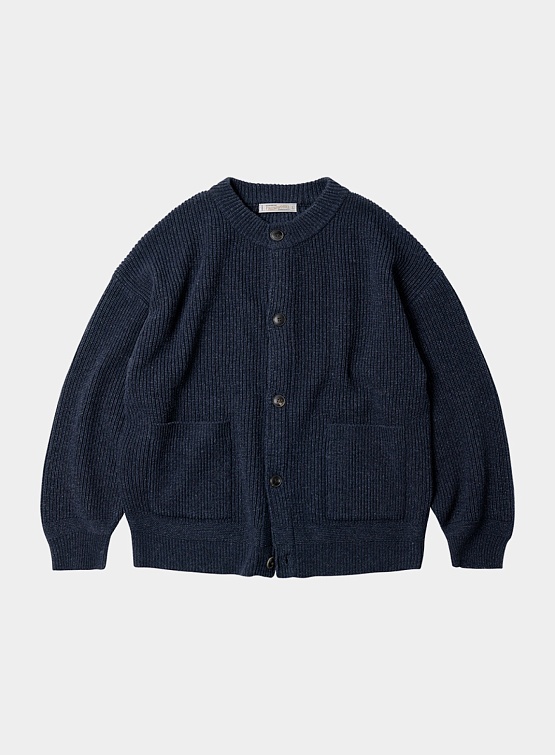 Кардиган FrizmWORKS Heavy Wool Round Indigo