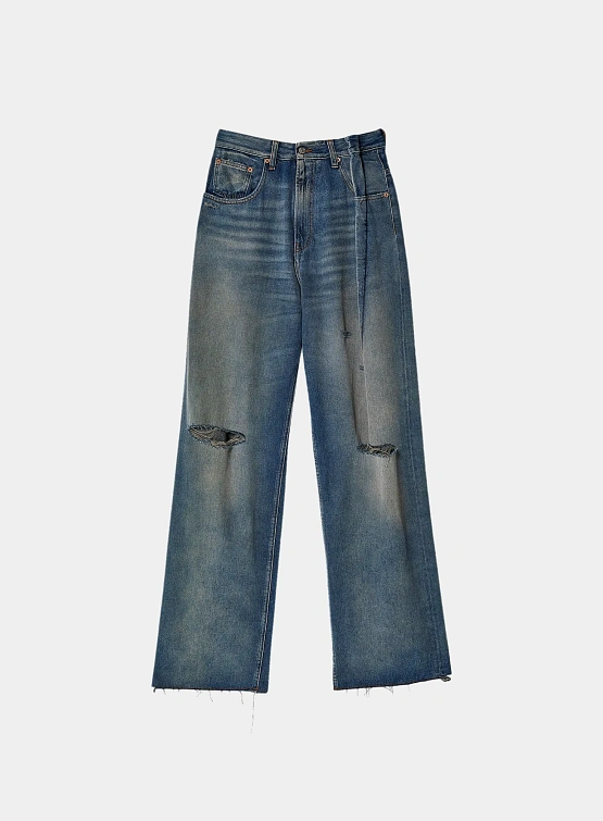 Женские джинсы MM6 Maison Margiela Pockets Grey Blue