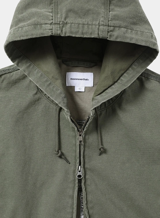 Джинсовая куртка thisisneverthat Washed Carpenter Olive Drab