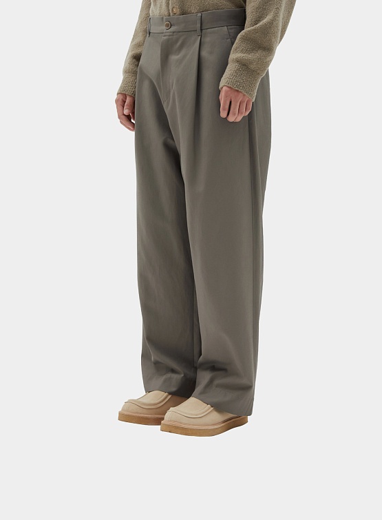 Брюки BROWNYARD Wide Chino Pants Dark Beige