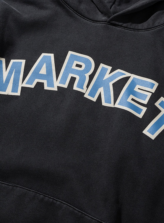Худи MARKET Move Mountains Hoodie Washed Black