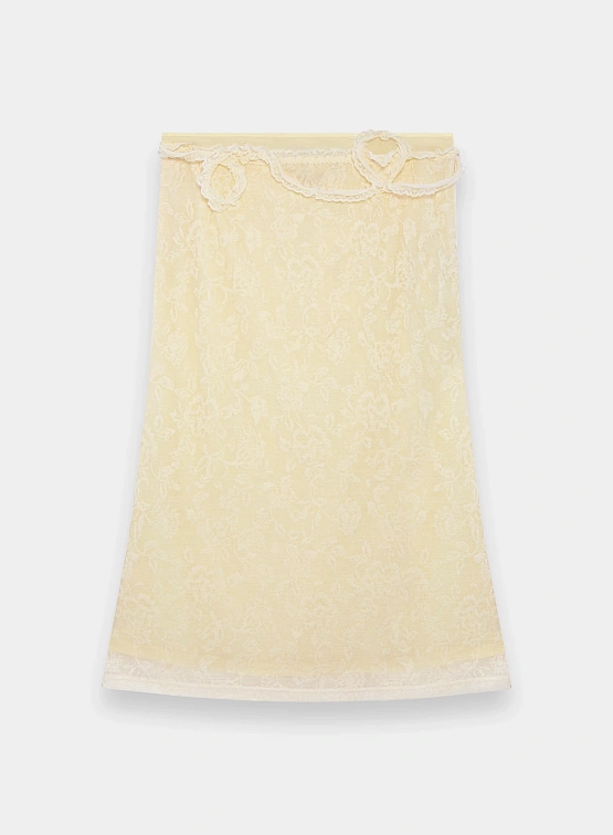 Женская юбка MARRKNULL Lace Layered Beige