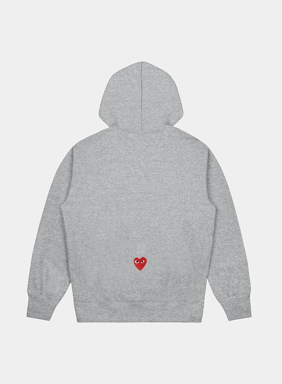 Худи Comme des Garçons PLAY CDG x Nike Grey