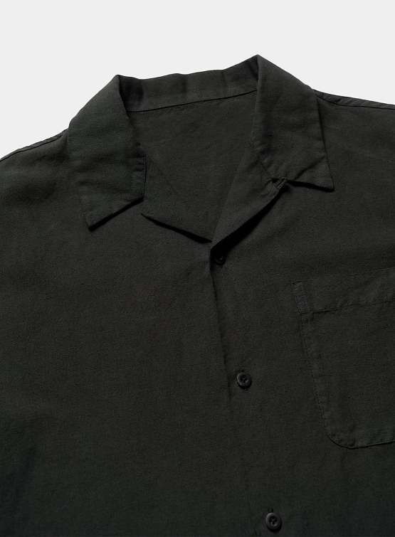 Рубашка MAHARISHI 5211 Hemp Camp Collar Shirt Black