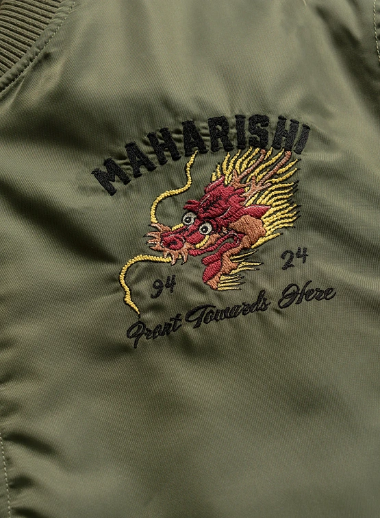 Бомбер MAHARISHI 5247 Tour Dragon Map MA1 Olive