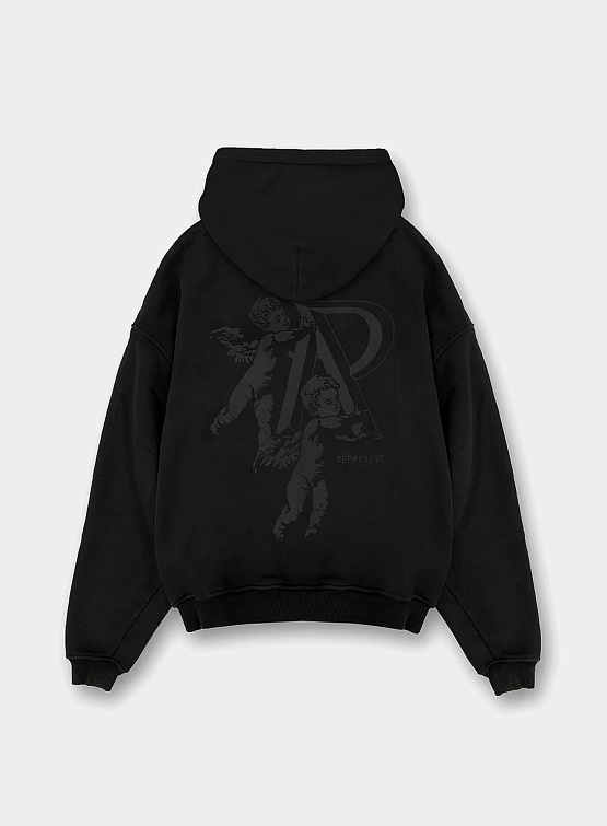 Зип-худи Represent Clo Cherub Initial Zip Jet Black