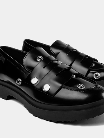 Лоферы Camper Twins Buttons Black