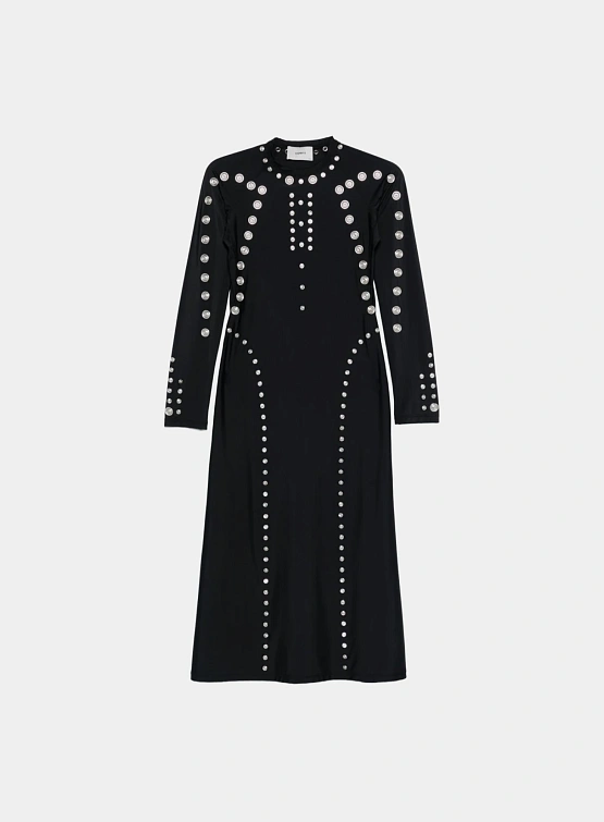 Женское платье Coperni Snap Dress Black