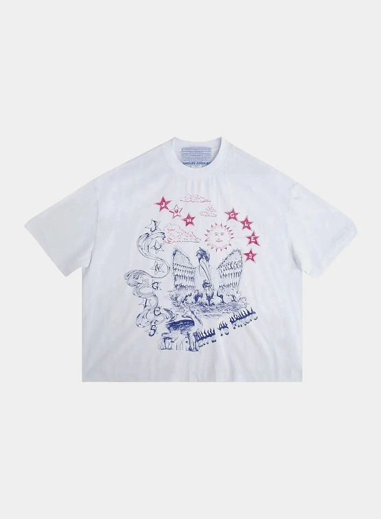 Футболка Jungles Jungles SCRIBBLES SS TEE White