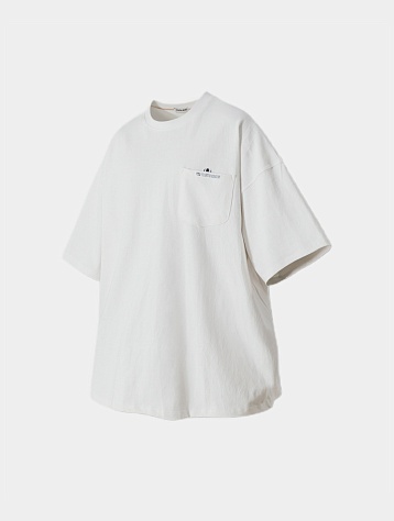 Футболка ANGLAN Hidden Wappen Pocket Half Tee White