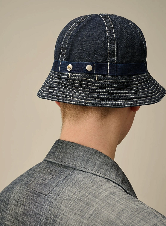 Панама C.P. Company 3/1 Bucket Hat Denim