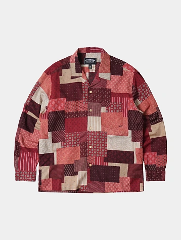 Рубашка FrizmWORKS Mixed Patchwork Burgundy