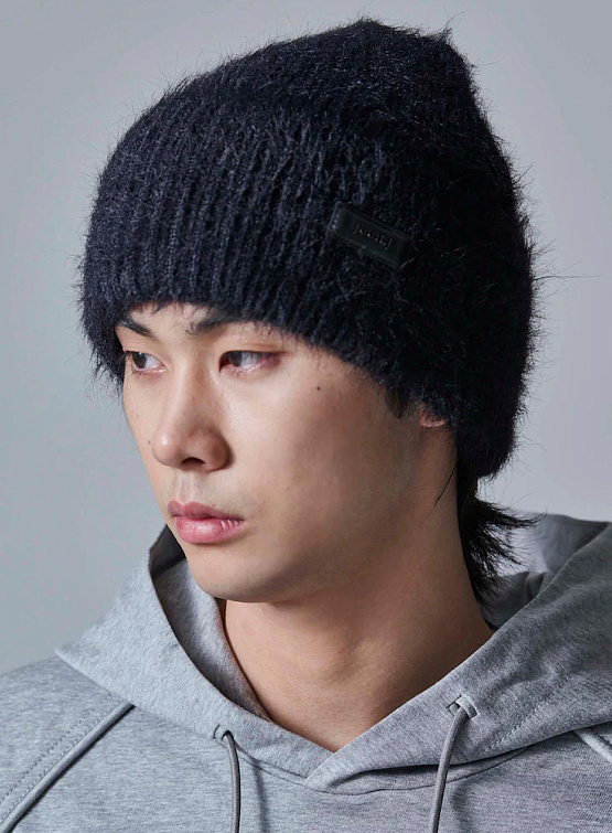 Шапка JUUN.J Hairy Beanie Black