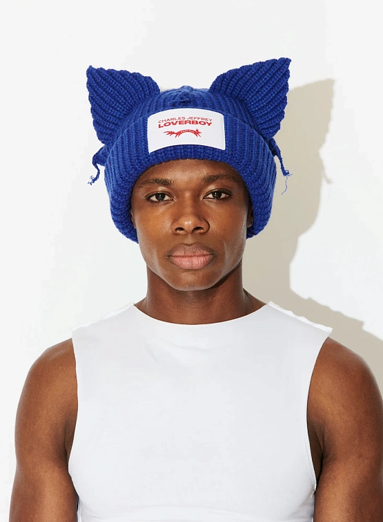 Шапка Charles Jeffrey Loverboy Chunky Ears Blue