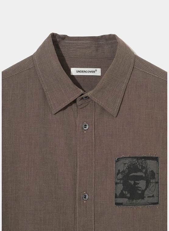 Рубашка UNDERCOVER Cotton Oxford Graphic Patch Brown