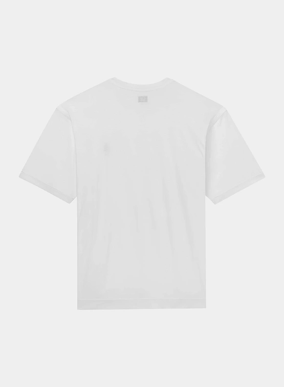 Футболка C.P. Company No Gravity Jersey Logo Gauze White