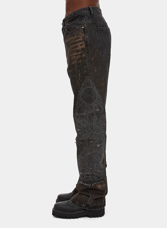 Джинсы WHO DECIDES WAR Mechanic Coal