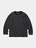 Лонгслив FrizmWORKS Stripe Oversized Relax Black