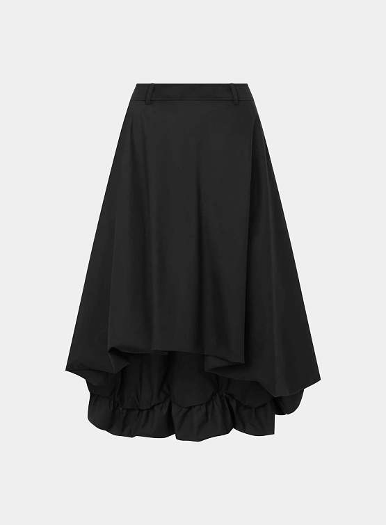 Женская юбка MOSCHINO Poplin Midi Skirt Black