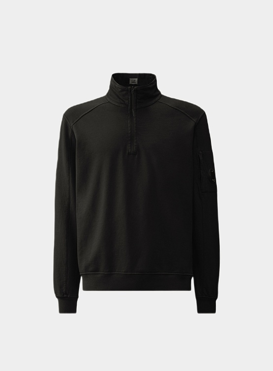Свитшот C.P. Company Light Fleece Zipped Sweatshirt Black