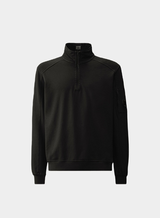 Халф-зип C.P. Company Light Fleece Zipped Sweatshirt Black