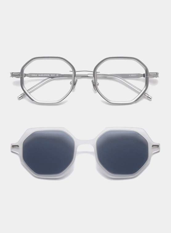 Очки A.SOCIETY Charlie Silver-Crystal