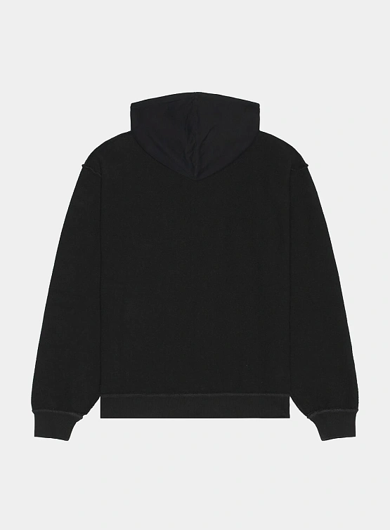 Зип-худи MM6 Maison Margiela Brushed Jersey Black