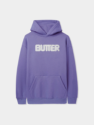 Худи Butter Goods Puff Rounded Logo Periwinkle