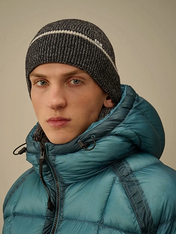 Шапка C.P. Company Fleece Knit Beanie Anthracite Melange