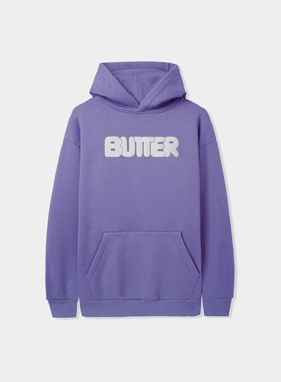 Худи Butter Goods Puff Rounded Logo Periwinkle