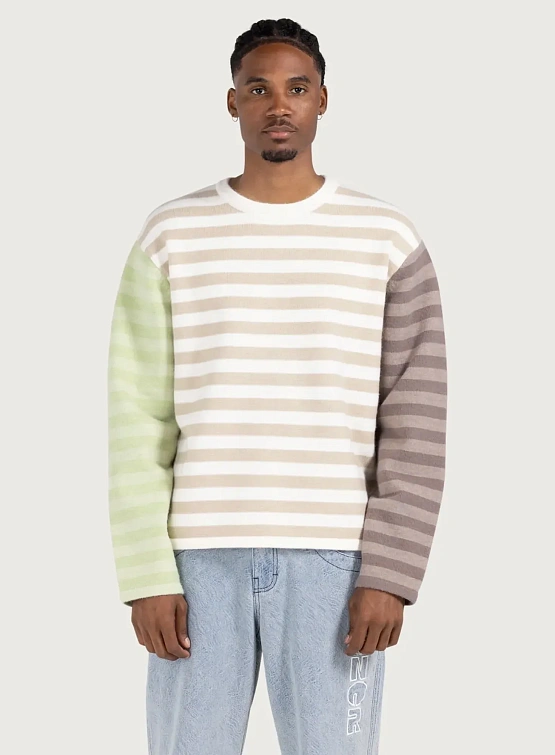 Пуловер HONOR THE GIFT Multi Stripe Bone
