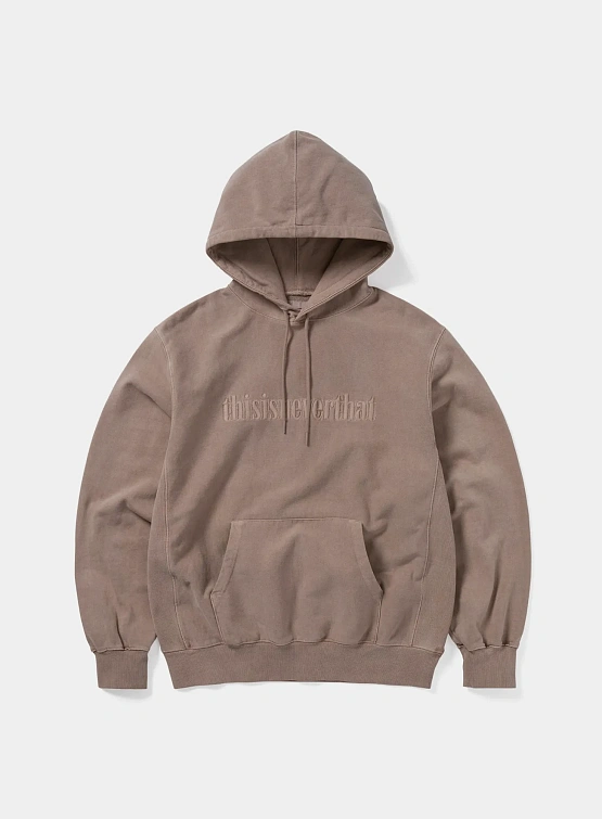 Худи thisisneverthat Overdyed Embroidery Dusty Pink