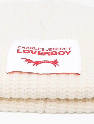 Шапка Charles Jeffrey Loverboy Chunky Crown Ecru
