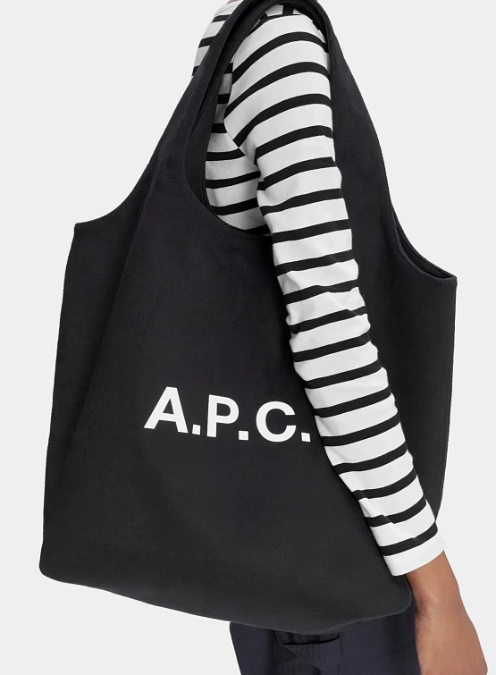 Тоут A.P.C. Ninon Woollen Tote Noir
