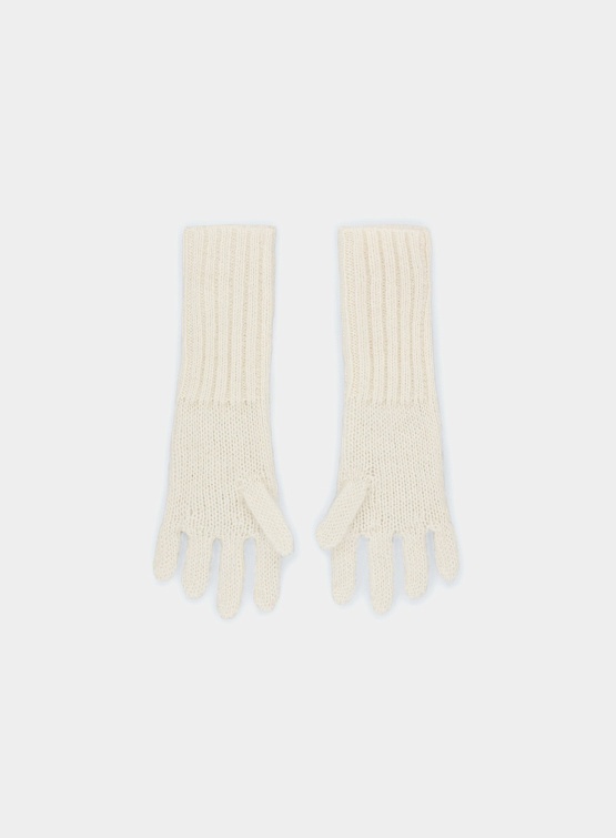 Перчатки Charles Jeffrey Loverboy Mohair Gloves Ecru