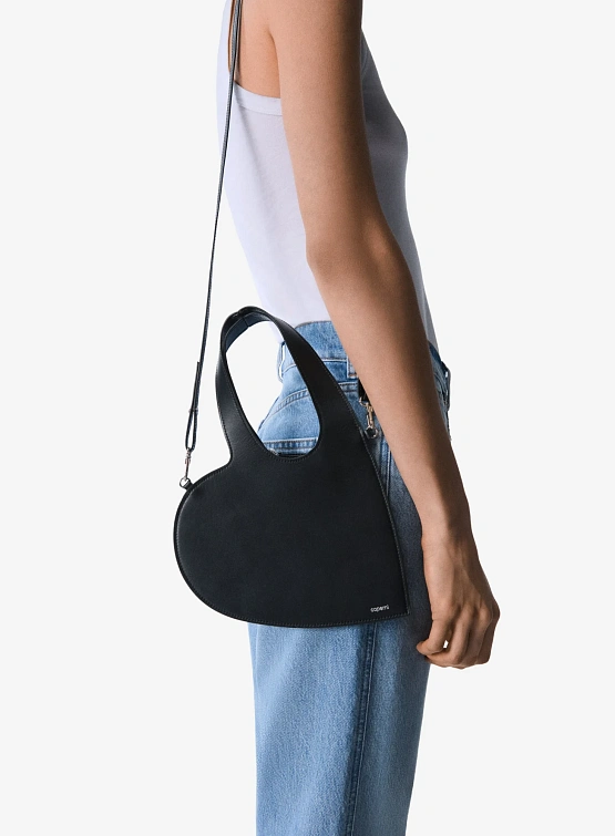 Женская сумка Coperni Crossbody Baby Heart Tote Black