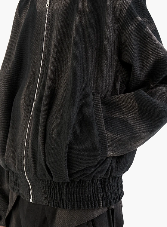 Бомбер JIYONGKIM Sun-Bleached Pleated Black