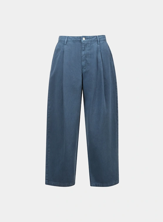 Джинсы LE17SEPTEMBRE Over-Dyeing Wide Tuck Denim Blue